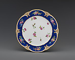Plate (assiette à palmes), Sèvres Manufactory  French, Soft-paste porcelain, French, Sèvres