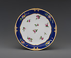 Round dish, Sèvres Manufactory French, Soft-paste porcelain, French, Sèvres