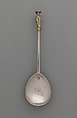 Apostle spoon: St. Bartholomew, William Cawdell (British, 1560–1625), Silver, partly gilded, British, London