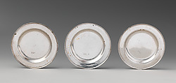 Set of four miniature second course dishes, David Clayton (British, active 1689), Silver, British, London