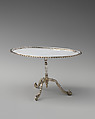 Miniature tilt-top table, Silver, Dutch, Amsterdam