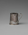 Miniature mug, David Clayton (British, active 1689), Silver, British, London