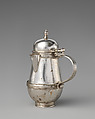 Miniature coffeepot with hinged cover, George Manjoy  British, Silver, British, London