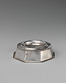 Miniature saltcellar, George Manjoy  British, Silver, British, London
