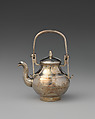 Miniature kettle with cover, David Clayton British, Silver, British, London