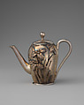 Salt in the form of a coffee pot, Silver, Japanese, Yokohama or Tokyo, for European market