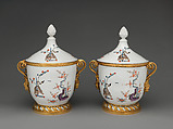 Ice cream pail (one of a pair), Meissen Manufactory (German, 1710–present), Hard-paste porcelain, gilt bronze, German, Meissen with Italian, Rome mounts