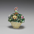 Basket of flowers, Saint James's Factory (British, ca. 1748/49–1760), Soft-paste porcelain, British, London