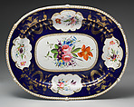 Platter, Crown Derby (British, 1750–present), Soft-paste porcelain, British, Crown Derby