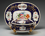 Platter, Crown Derby (British, 1750–present), Soft-paste porcelain, British, Crown Derby