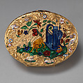 Snuffbox, Gold, enamel, British