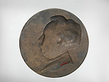 Alexandre Dumas fils (1824–1895), Medalist: Jean-Désiré Ringel d&#39;Illzach (Alsace 1847–1916 Strasbourg), Bronze, dark patina, French