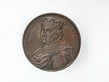 Edward I, from the English Monarchs series, Medalist: Jean Dassier (Geneva 1676–1763 Geneva), Bronze, British