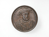 Henry VIII, from the English Monarchs series, Medalist: Jean Dassier (Geneva 1676–1763 Geneva), Bronze, British