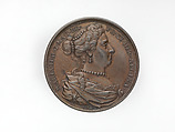 Mary II, from the English Monarchs series, Medalist: Jean Dassier (Geneva 1676–1763 Geneva), Bronze, British