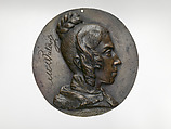 Mélanie Waldor (1796–1871), Medalist: Pierre Jean David d'Angers (French, Angers 1788–1856 Paris), Cast bronze with golden brown patina, French