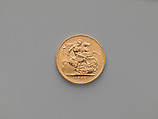 Elizabeth II Sovereign, Medalist (obverse): Mary Gillick, Gold, British