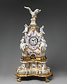 Clock case, Meissen Manufactory (German, 1710–present), Hard-paste porcelain with gilt-metal mounts, German, Meissen with Dresden mounts