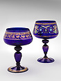 Goblet, Dott. Antonio Salviati &amp; C. (Italian, 1859–1987), Glass; blown, enameled, and gilded, Italian, Venice (Murano)