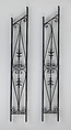 Iron baluster (one of a pair), Wrought iron, lead, British