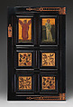 Door (part of a set), Charles Fairfax Murray British, Painted and ebonized mahogany, copper mounts, British, London