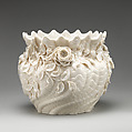 Urn (cachepot), Belleek (Irish, ca. 1858–present), Porcelain, Irish, Belleek