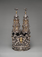 Torah crown (keter), Andrea Zambelli "L&#39;Honnesta" (Italian, active 1732–1772), Silver, parcel gilt, Italian, Venice