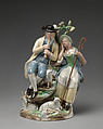 Shepherds, Ralph Wood the Younger British, Lead-glazed earthenware, British, Burslem, Staffordshire