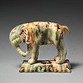 Elephant, Style of Whieldon type, Lead-glazed earthenware, British, Staffordshire