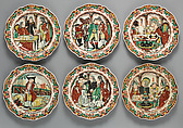 Plate (part of a set of six), John Turner (active 1762–86), Earthenware, British, Staffordshire