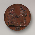 To Commemorate the Reception by the City of London of King Victor Emanuel, of Sardinia, December 4, 1855, Medalist: Benjamin Wyon (British, London 1802–1858 London), Bronze, struck, British