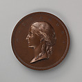 To Commemorate the Arrival in London of the Princess Alexandra of Denmark to Wed Albert Edward, Prince of Wales (Edward VII) in March, 1863, Medalist: Alfred Benjamin Wyon (British, London 1837–1884), Bronze, struck, British