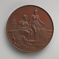 Visit to the City of the German Emperor William II and Empress Augusta Victoria, July 10, 1891, Bronze, struck, British