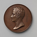In Honor of the Surgical and Pathological Discoveries of Sir Benjamin Collins Brodie, Bart., Sergeant-Surgeon to George IV, William IV, and Victoria (1783–1862), Medalist: William Wyon (British, Birmingham 1795–1851 Brighton), Bronze, British, London