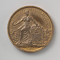 To Commemorate the Birmingham XX Century Exhibition, Medalist: James Andrews Restall (British, Birmingham 1859–1938 Pershore), Gilt bronze, British