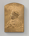 Commemorating the rulers of the Baroda State, Sayaji Rao, Gaekwar, (1820–48) (one of a set of eight), Medalist: Frank Bowcher (British, London 1864–1938 London), Bronze, struck, British