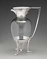 Decanter, Christopher Dresser (British, Glasgow, Scotland 1834–1904 Mulhouse), Silver plate, glass, British, Birmingham