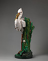 Stick stand in the form of a white stork, Minton(s) (British, Stoke-on-Trent, 1793–present), Lead-glazed earthenware (“Minton’s majolica”), British, Stoke-on-Trent, Staffordshire