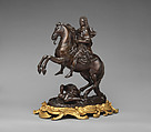 Elector Maximilian II Emanuel of Bavaria on Horseback, Roger Schabol (Flemish, active Paris, ca. 1690– after 1714), Bronze, with gilt-bronze base of about two decades later, Flemish, Brussels