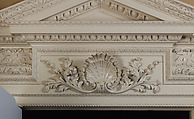 Dining room from Kirtlington Park, John Sanderson (active from ca. 1730–died 1774), Wood, plaster, marble, British, Oxfordshire