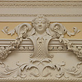 Dining room from Kirtlington Park, John Sanderson (active from ca. 1730–died 1774), Wood, plaster, marble, British, Oxfordshire