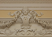 Dining room from Kirtlington Park, John Sanderson (active from ca. 1730–died 1774), Wood, plaster, marble, British, Oxfordshire
