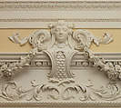 Dining room from Kirtlington Park, John Sanderson (active from ca. 1730–died 1774), Wood, plaster, marble, British, Oxfordshire