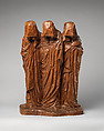 Les saintes femmes au tombeau (Three Holy Women at the Tomb), George Minne (Belgian, Ghent 1866–1941 Sint-Martens-Latem, Belgium), Varnished oak, Belgian