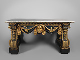 Table, Attributed to Matthias Lock (British, London ca. 1710–ca. 1765 London), Pine, marble, British