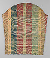 Cut and Uncut Polychrome Voided Satin Velvet, Silk, Italian, Genoa