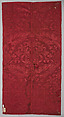 Crimson Silk Damask, Silk, Spanish or Italian