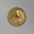Cosimo I of Tuscany, Medalist: Domenico di Polo, Gilt metal, Italian
