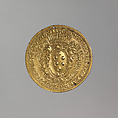 Cosimo I of Tuscany, Medalist: Domenico di Polo, Gilt metal, Italian