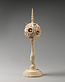 Concatenated spiked spheres on a pole, Ivory, German